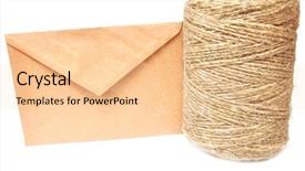  Presentation with envelope - Beautiful presentation theme featuring paper hang on clothesline with clipping path backdrop and a pink colored foreground