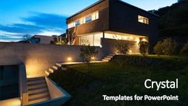  Presentation with architecture - Cool new theme with light - architecture modern design beautiful house backdrop and a black colored foreground