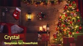  Presentation with living room - PPT layouts featuring light - happy holiday a beautiful living background and a tawny brown colored foreground