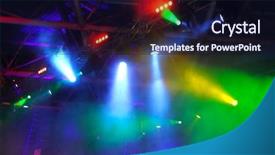  Presentation with lighting - Presentation design consisting of award stage light - lighting equipment at concert background and a wine colored foreground