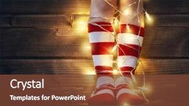  Presentation with baby christmas - Slide set enhanced with light - merry christmas and happy holiday background and a tawny brown colored foreground