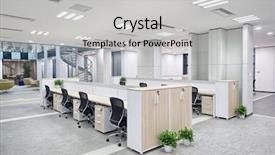  Presentation with interior - Colorful theme enhanced with light - modern office interior backdrop and a light gray colored foreground