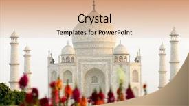  Presentation with agra - Audience pleasing presentation consisting of light agra uttar pradesh india backdrop and a lemonade colored foreground