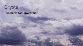  Presentation with storm clouds - Colorful slide deck enhanced with light-and-dramatic-storm-clouds backdrop and a light blue colored foreground