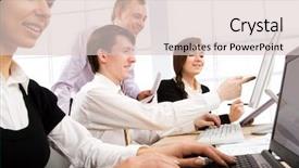  Presentation with building team - Beautiful slides featuring light and modern office environment backdrop and a lemonade colored foreground