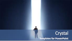  Presentation with end - Theme featuring light at the end background and a ocean colored foreground