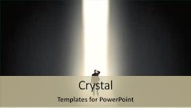  Presentation with end - Theme having light at the end background and a soft green colored foreground