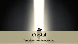  Presentation with end - Theme with light at the end background and a  colored foreground