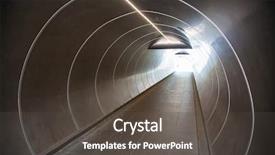  Presentation with end - Presentation theme consisting of light at the end background and a dark gray colored foreground