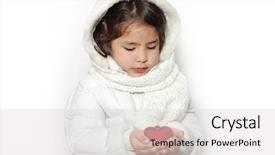  Presentation with new baby girl - Audience pleasing slide deck consisting of light background new year backdrop and a light gray colored foreground