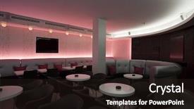  Presentation with night club - Colorful theme enhanced with light bar - interior of a night club backdrop and a wine colored foreground