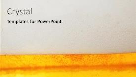  Presentation with light bubbles - Audience pleasing PPT theme consisting of light-beer-bubbles-closeup backdrop and a light gray colored foreground