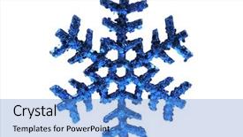  Presentation with ornament - Amazing presentation having light blub - blue snowflake ornament on white backdrop and a teal colored foreground