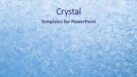  Presentation with light blue - Presentation theme consisting of light blue frozen window glass background and a sky blue colored foreground