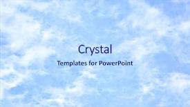  Presentation with light from dark sky god - Presentation theme having light blue sky with clouds background and a sky blue colored foreground