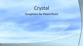  Presentation with light blue - Presentation theme featuring light blue sky with cirrus background and a sky blue colored foreground