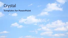  Presentation with light blue - Cool new PPT theme with light blue sky with clouds backdrop and a light blue colored foreground