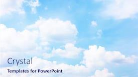  Presentation with light blue - Cool new slide deck with light-blue-sky-with-white backdrop and a sky blue colored foreground