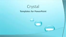  Presentation with water drop - Amazing slide set having clarity - light blue water drop image backdrop and a cool aqua colored foreground