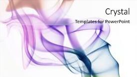  Presentation with smoke - Amazing PPT theme having light blue waves design - abstract colorful smoke backdrop and a white colored foreground