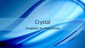  Presentation with abstract light - Beautiful presentation featuring light blue waves design - abstract composition backdrop and a light blue colored foreground