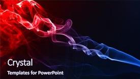  Presentation with black light - Colorful theme enhanced with light blue waves design - smoke on the black background backdrop and a navy blue colored foreground