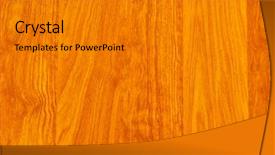  Presentation with brown wood texture - Presentation having light brown wooden texture background background and a gray colored foreground