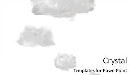  Presentation with thought - Presentation having light bubble clouds isolated background and a white colored foreground