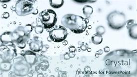  Presentation with light bubbles - Audience pleasing PPT theme consisting of light-bubbles-of-water-isolated backdrop and a sky blue colored foreground