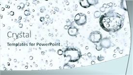  Presentation with light bubbles - Theme featuring light-bubbles-of-water-isolated background and a sky blue colored foreground