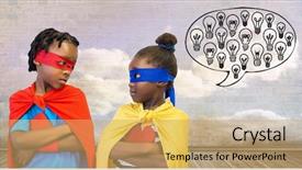  Presentation with chat - Cool new slide deck with  backdrop and a  colored foreground