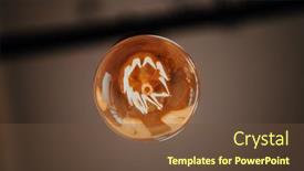  Presentation with light bulb - Presentation theme having light-bulb-illuminated-and-taken background and a tawny brown colored foreground