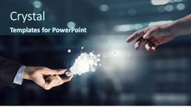  Presentation with light bulb - Cool new presentation with light-bulb-image-as-symbol backdrop and a ocean colored foreground