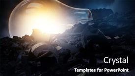  Presentation with innovation - Slide set enhanced with light-bulb-image-as-symbol background and a black colored foreground