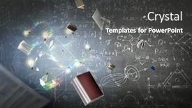  Presentation with media image - Slide deck featuring light-bulb-image-mixed-media background and a dark gray colored foreground