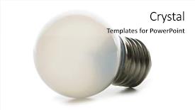  Presentation with light green - PPT theme with light bulb isolated background and a  colored foreground