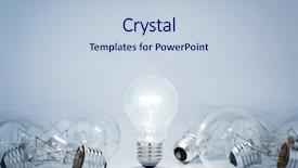  Presentation with lamps - PPT theme enhanced with light bulb lamps background and a lemonade colored foreground