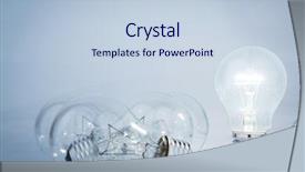  Presentation with lamps - Amazing slides having light bulb lamps backdrop and a lemonade colored foreground