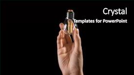  Presentation with modernization - Slides featuring light bulb on black background background and a black colored foreground