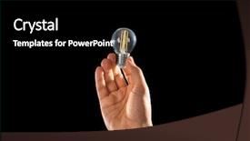  Presentation with modernization - Amazing slides having light bulb on black background backdrop and a black colored foreground