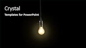  Presentation with black light - Amazing theme having light bulb on black background backdrop and a black colored foreground