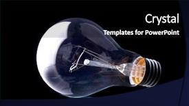  Presentation with black-light - Amazing presentation having light bulb on black backdrop and a black colored foreground