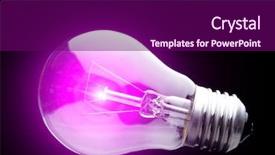  Presentation with light blue dna black - Audience pleasing theme consisting of light bulb on black backdrop and a  colored foreground