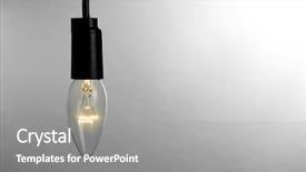  Presentation with light bulb - Amazing slides having light bulb on grey background backdrop and a  colored foreground