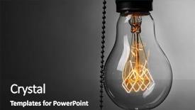  Presentation with baking light waem and a soft gre - Slides consisting of light bulb on grey background background and a dark gray colored foreground