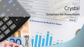  Presentation with light bulb - Slide set having light bulb payment of utility background and a light gray colored foreground