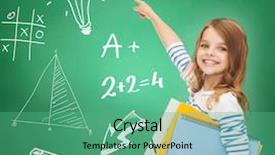  Presentation with education cute - Audience pleasing presentation theme consisting of light bulb puzzle - education school and virtual screen backdrop and a seafoam green colored foreground