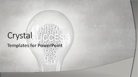  Presentation with keyword - Colorful presentation theme enhanced with light bulb with business keyword backdrop and a  colored foreground