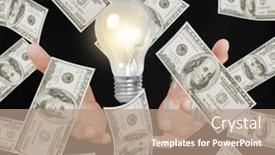  Presentation with light bulb - Slides enhanced with light-bulb-with-hand background and a coral colored foreground