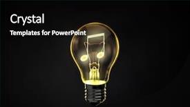  Presentation with music note - PPT layouts consisting of light bulb with music note background and a black colored foreground